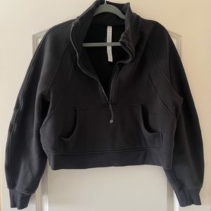 Lululemon half zip scuba crop